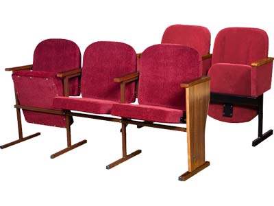 Block of chairs for the assembly hall