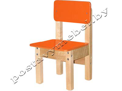 Children's chair lacquer/orange