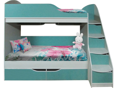 Bunk bed with steps KRD-10-02